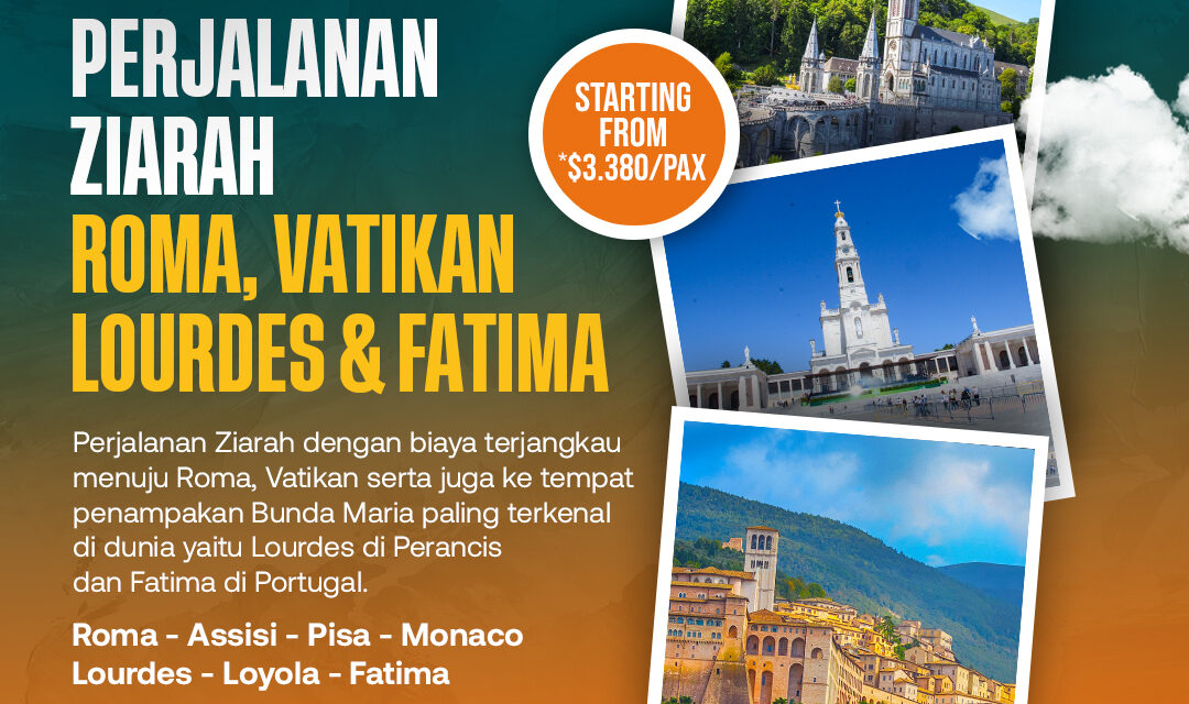 Roma – Vatikan – Lourdes & Fatima 04/26