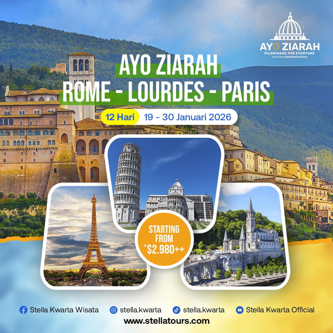 Rome - Lourdes - Paris